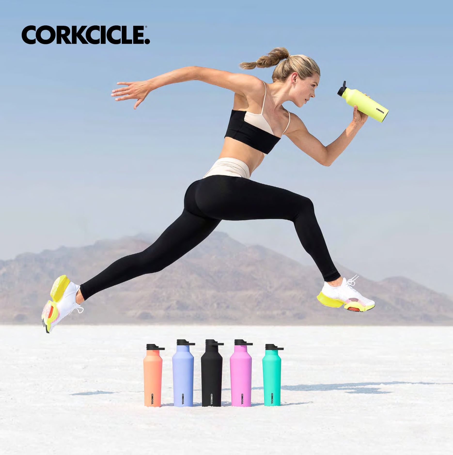 Corkcicle Insulated Canteen Water Bottle, Sports Collection, Gloss Rose  Quartz, Holds 40 oz