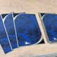 7" x 10" Blue Marble/Gold Brass Plated Steel Victory Star Plaque Plate - Overstock