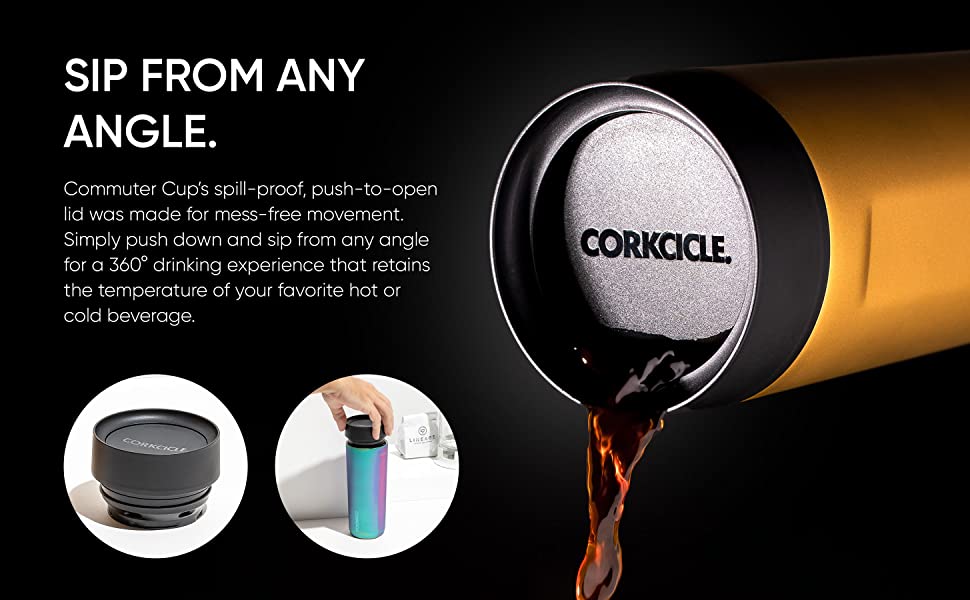 Corkcicle® Commuter Cup, 17 oz, Gloss White MSRP $45 - New