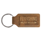 Leatherette Rectangle Keychain