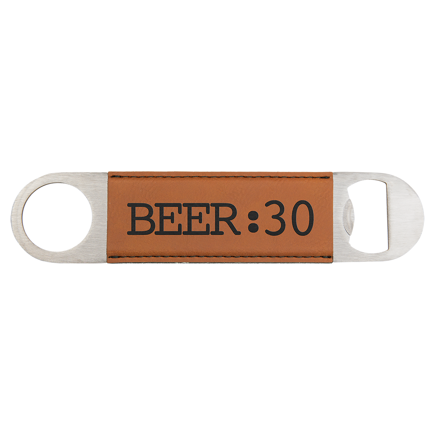 Bartender's Bottle Opener with Leatherette Handle