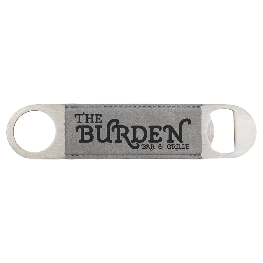 Bartender's Bottle Opener with Leatherette Handle