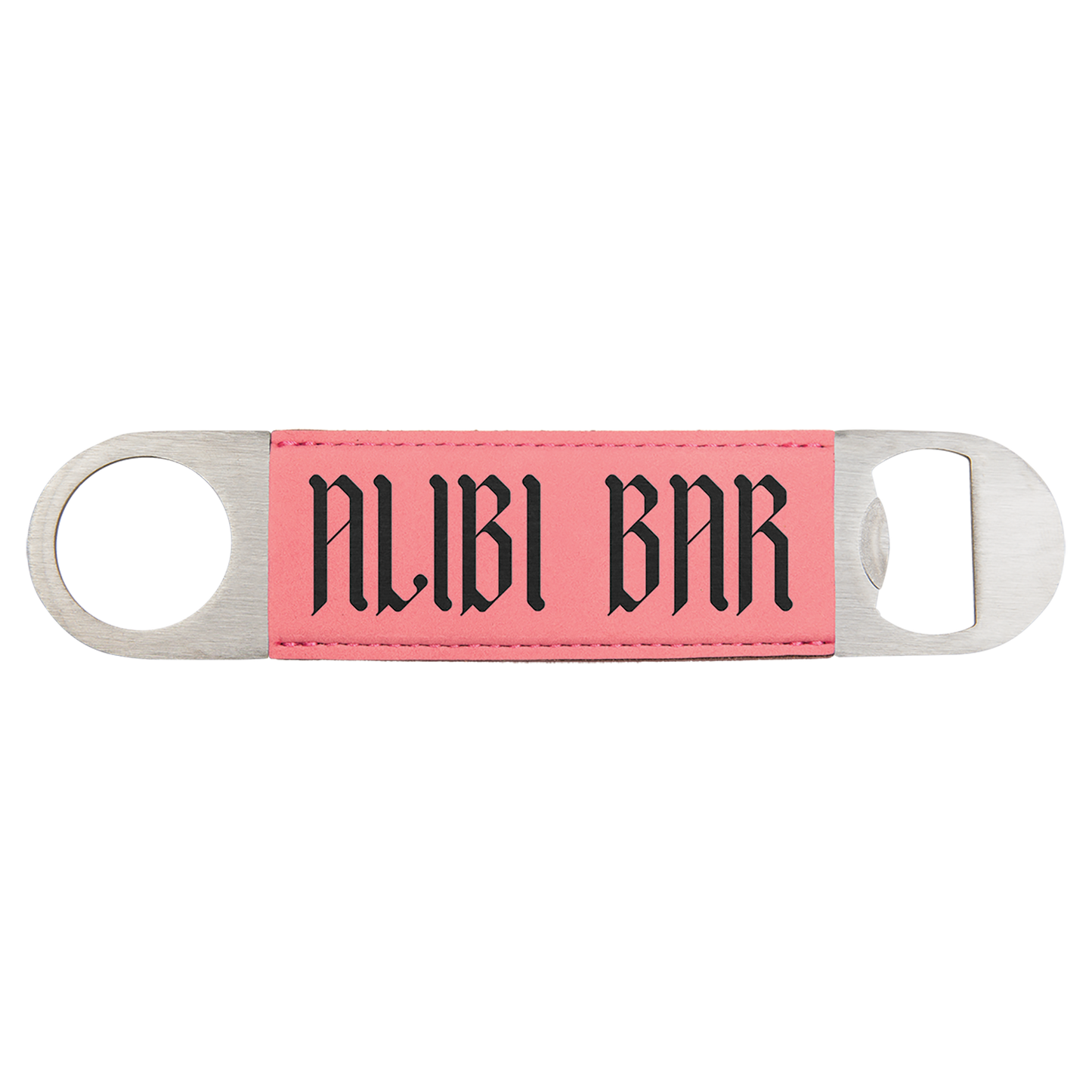 Bartender's Bottle Opener with Leatherette Handle