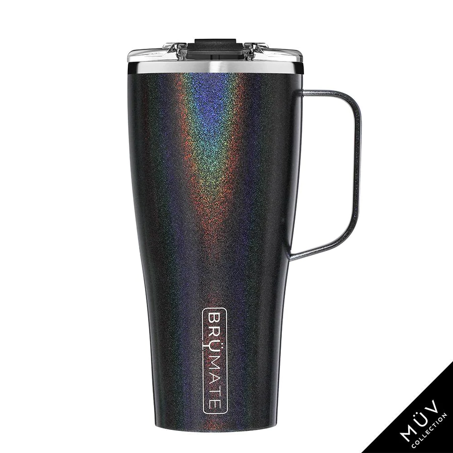 BruMate 32 oz Toddy XL BPA Free Vacuum Insulate Mug Glitter Merlot