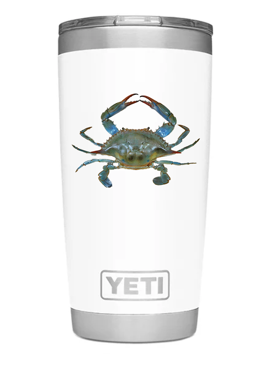YETI Rambler 20oz. Tumbler with Iconic Blue Crab